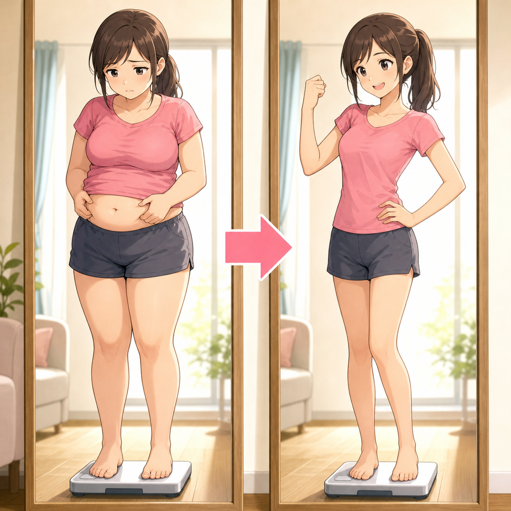 痩せる
