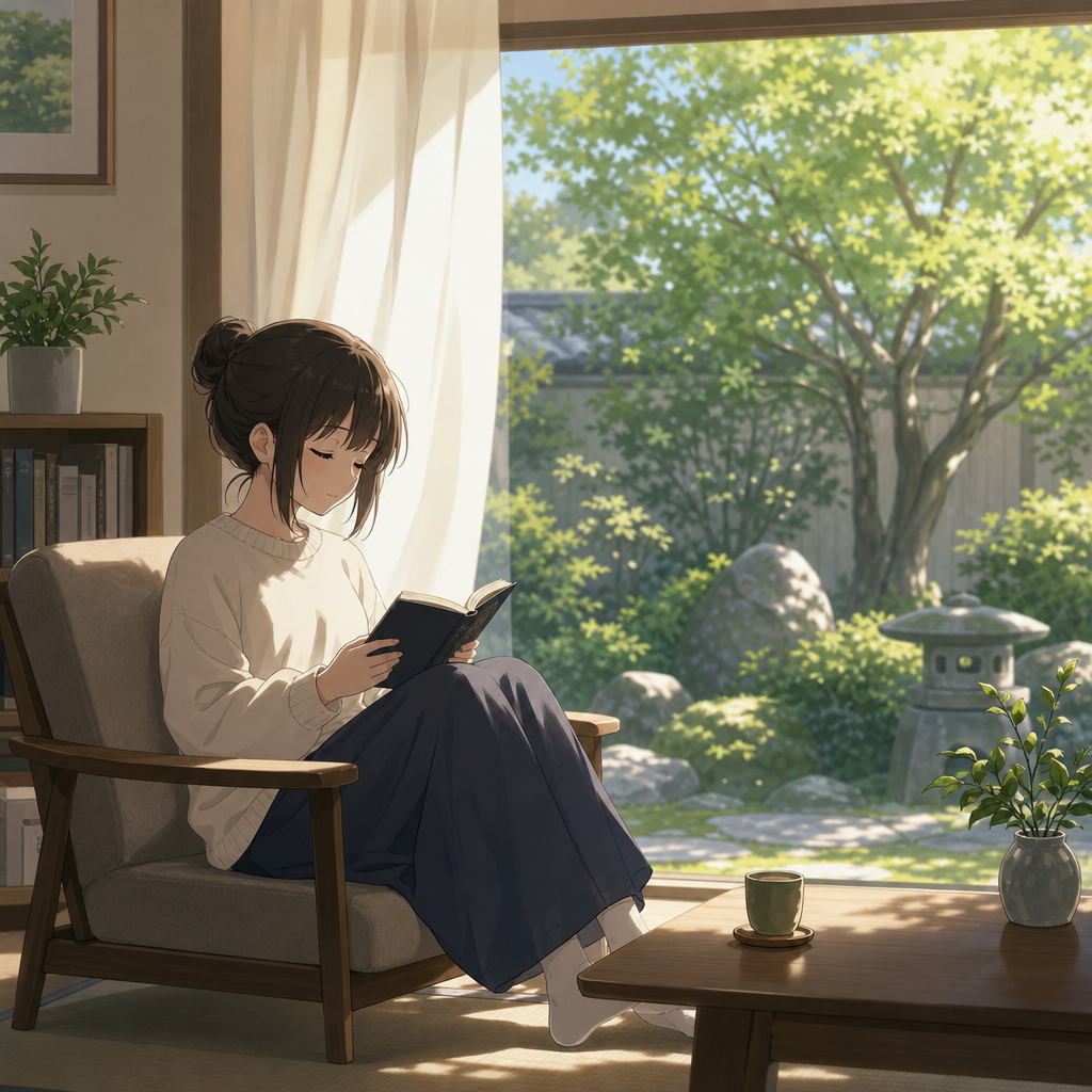 静か