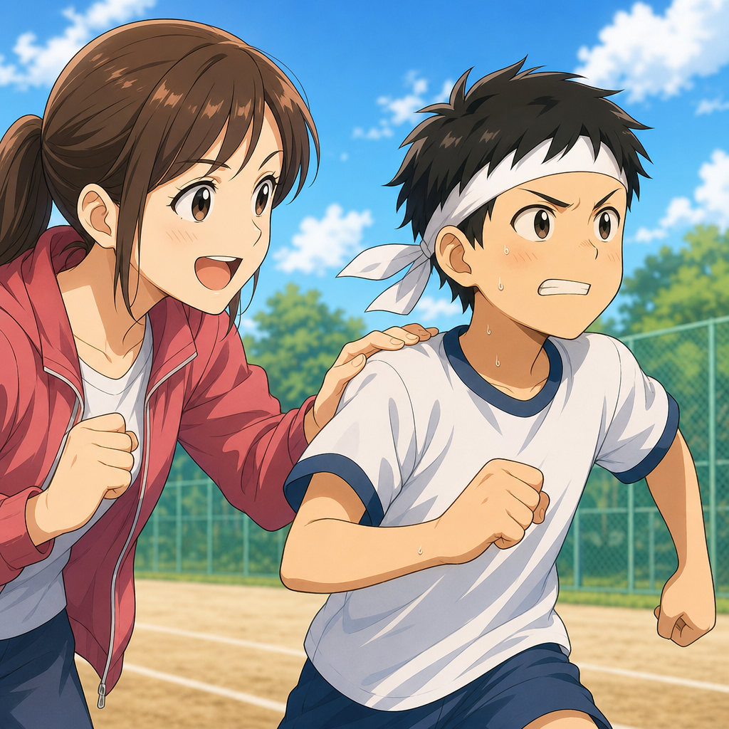 頑張って