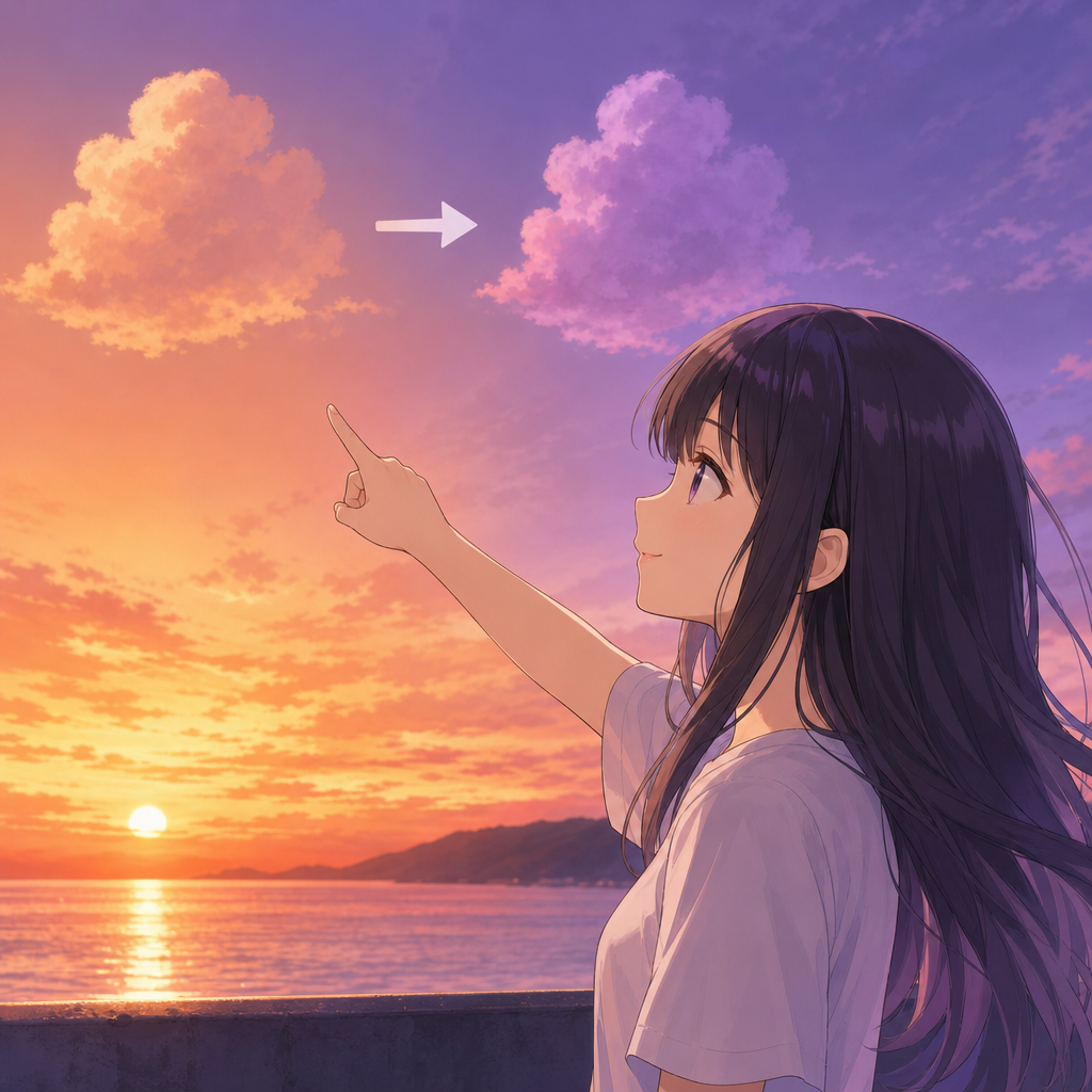 紫がかる
