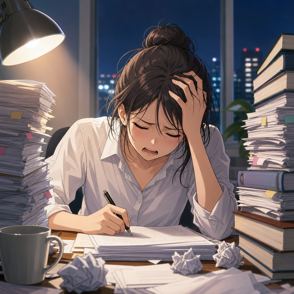 無理をする