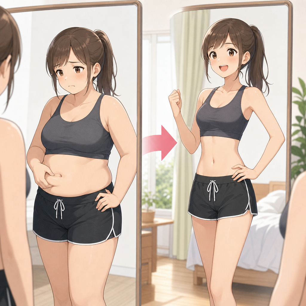 瘦せる