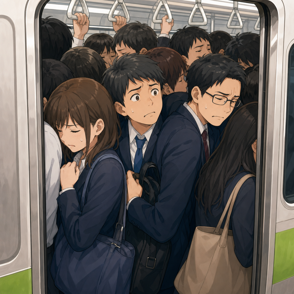 込む