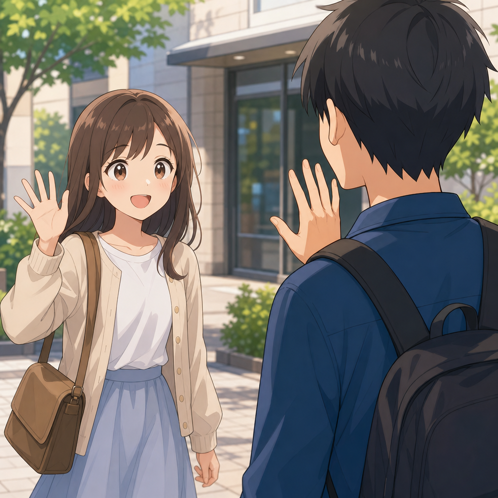 会う