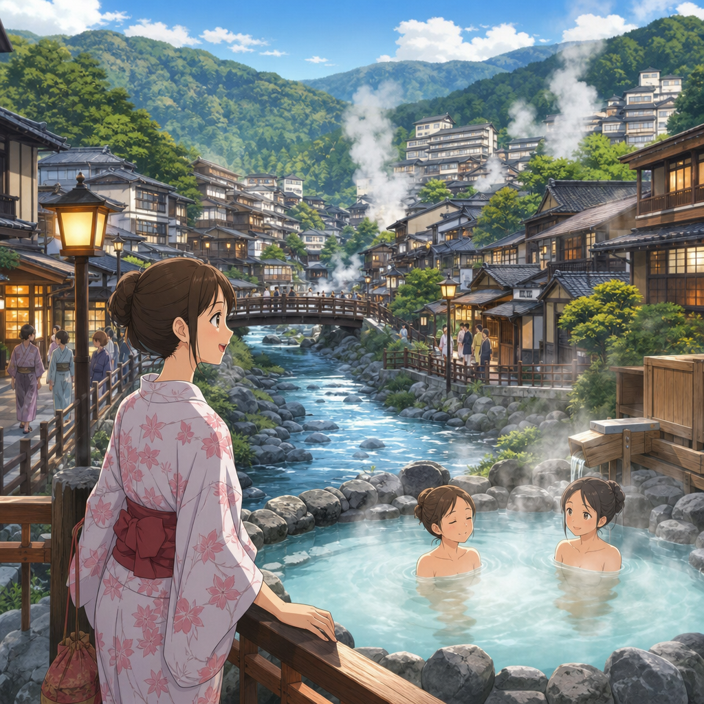 温泉地