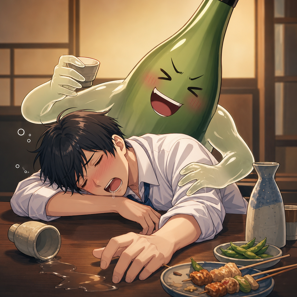 酒に飲まれる