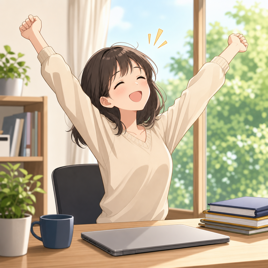 手が空く