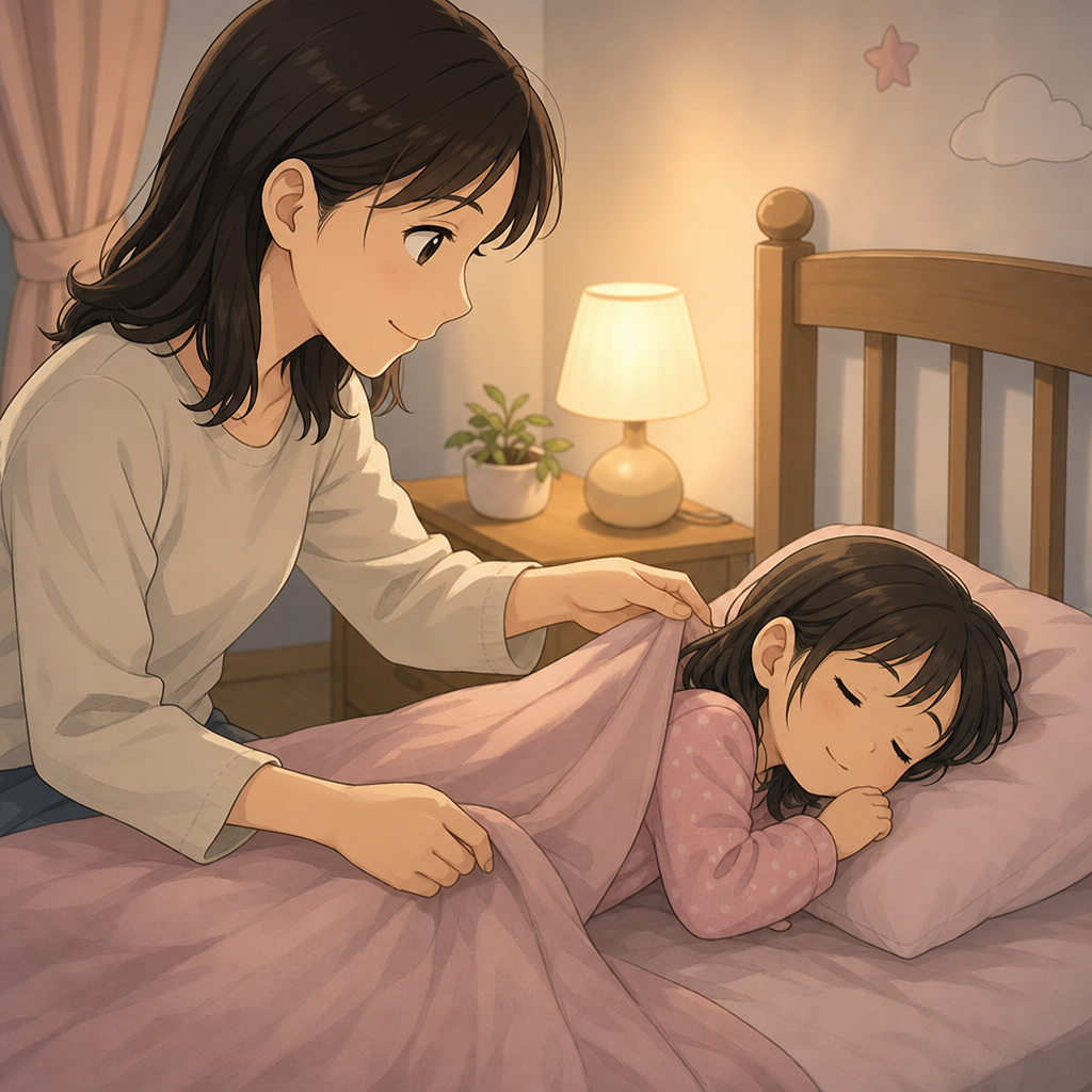 寝かせる