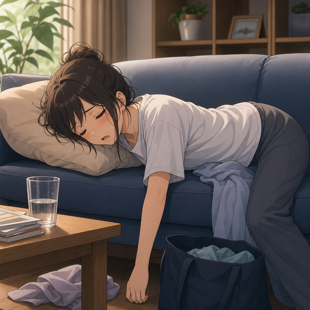疲れた