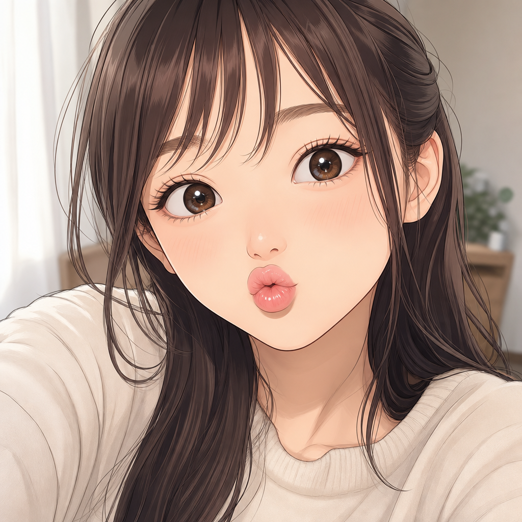 アヒル口