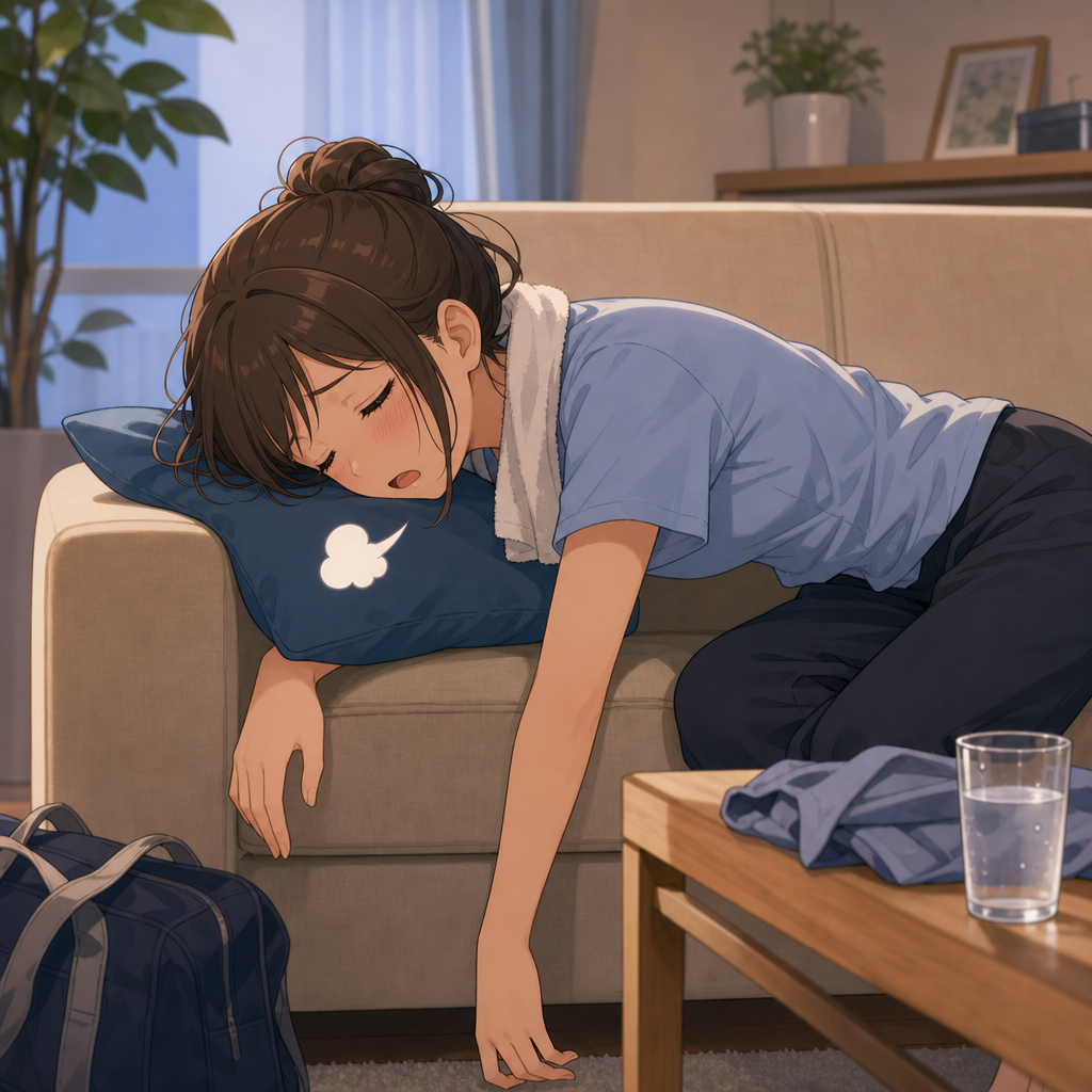 疲れました