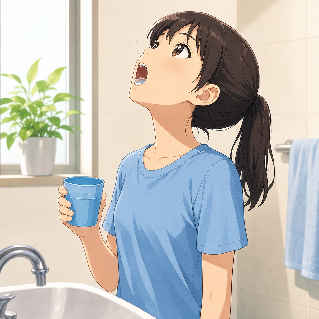 うがいする