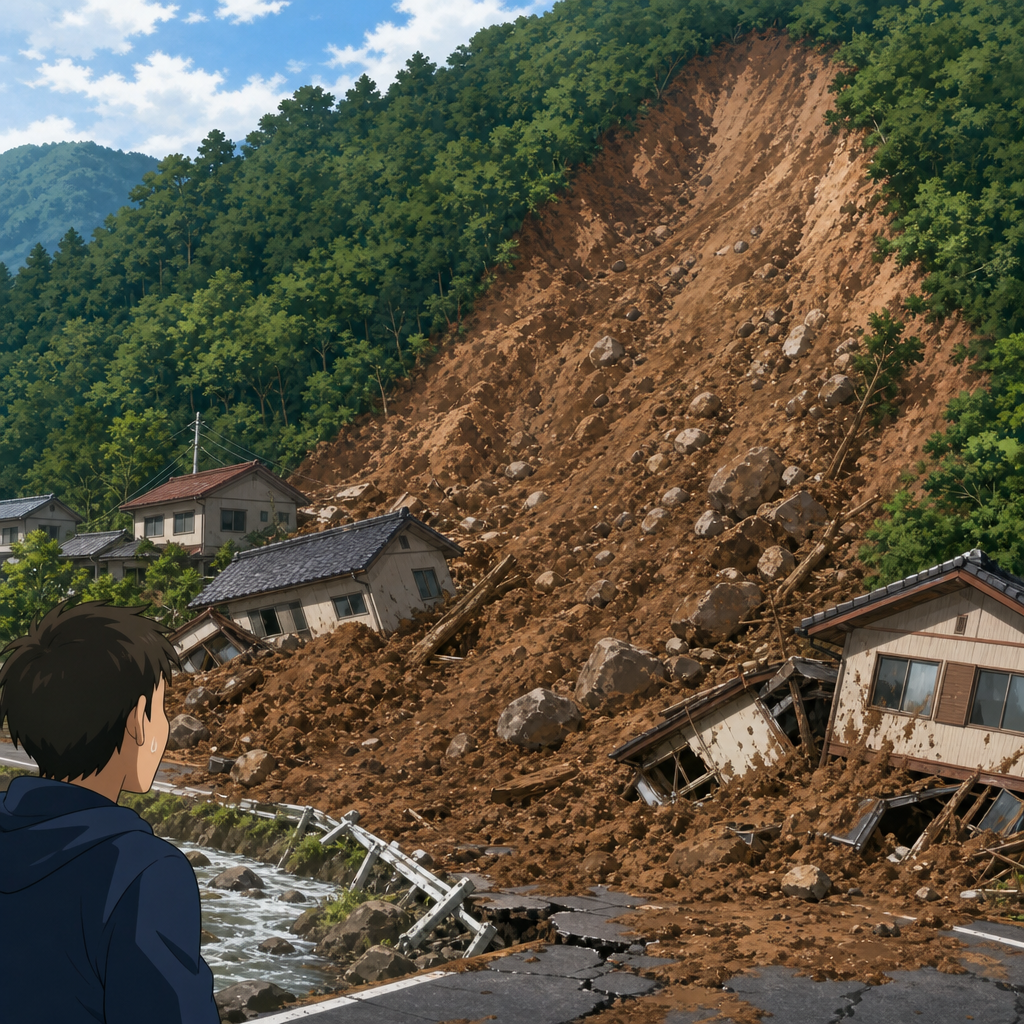 土砂崩れ