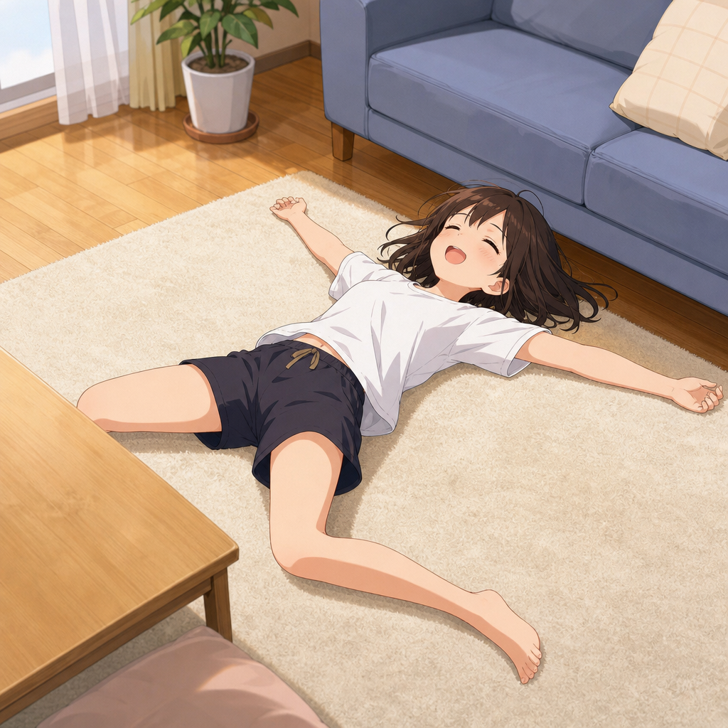 寝っ転がる