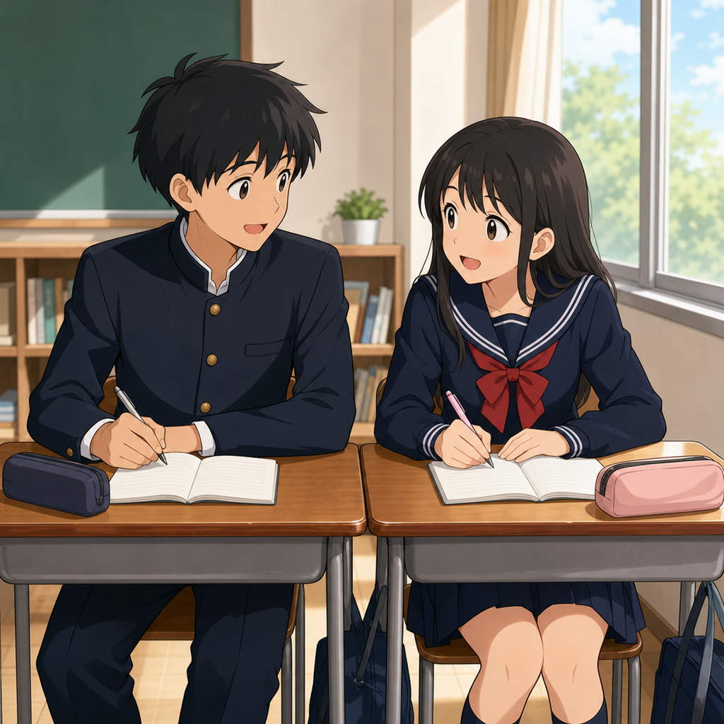 机を並べる