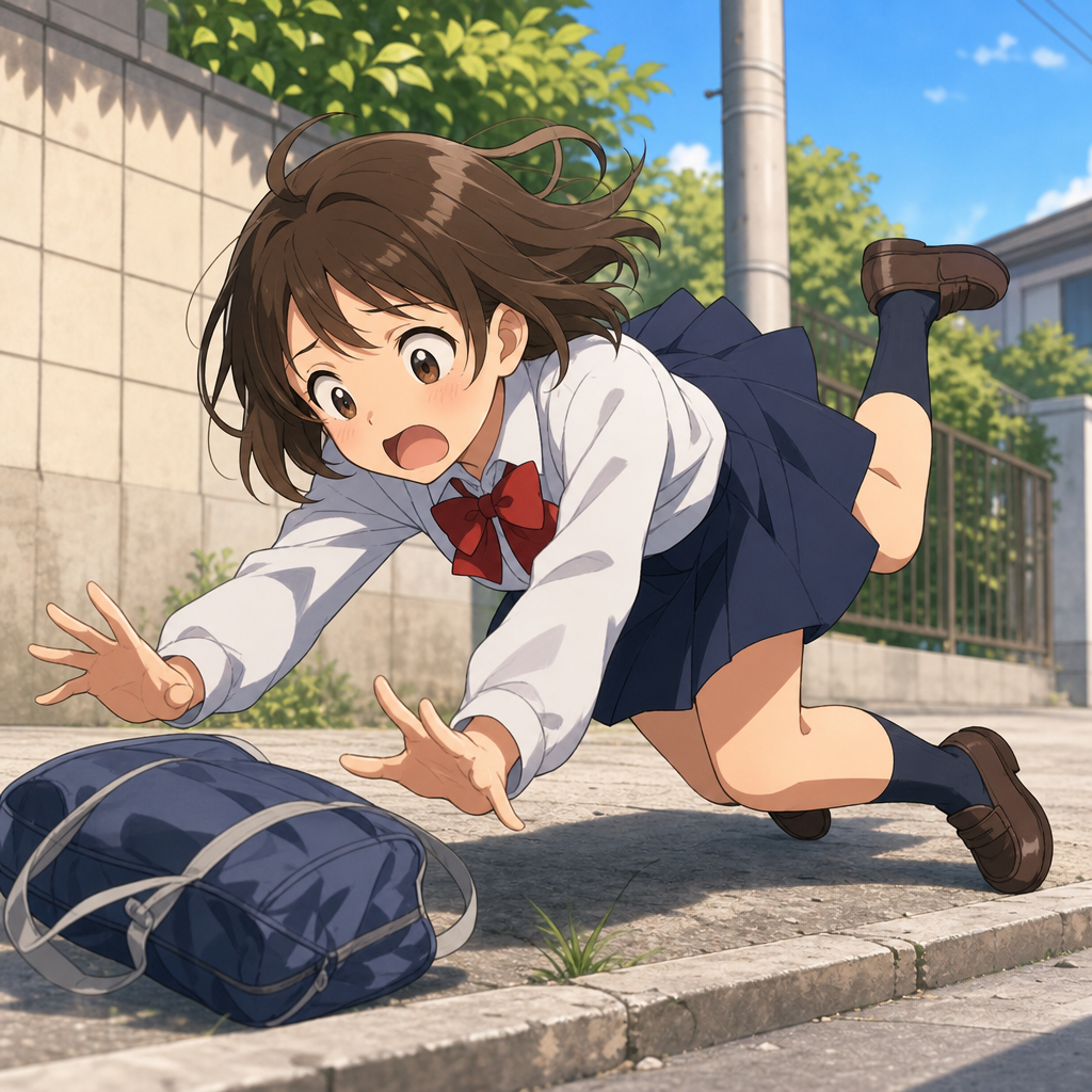 転ぶ