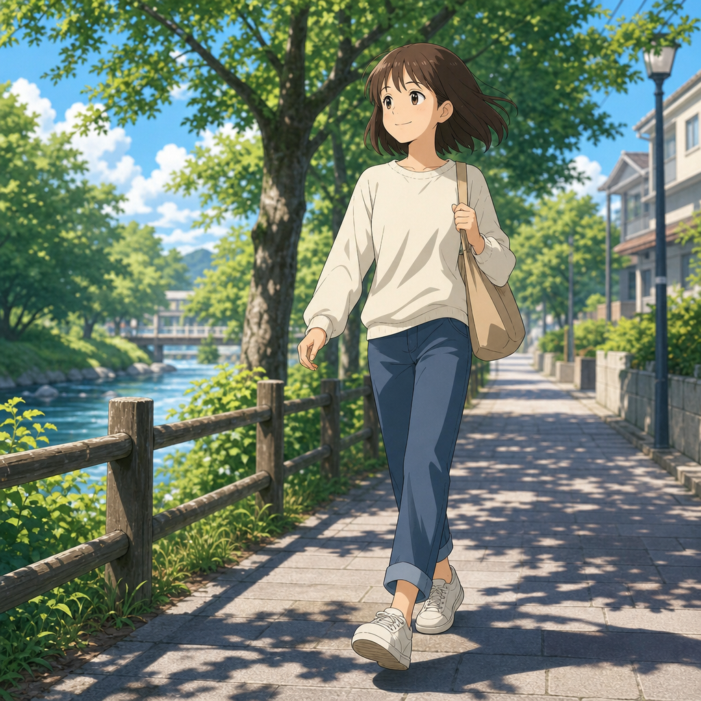 歩く